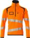 Mascot Accelerate Safe Pullover met korte rits 19005-351 - hi-vis oranje/donkerblauw - 3XL