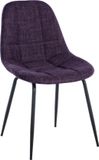 CLP Tom Eetkamerstoel - Zonder armleuning - Fauteuil - purper Stof