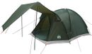 vidaXL - Huisje - Tent - 4-persoons - Legergroen - Polyester - en - Staal