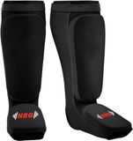 NRG Wellness NRG Boxing Scheenbeschermers Kickboksen Katoen Vechtsporten Zwart L