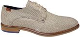 Berkelmans Oran Light Brown Print 203E Nette Veterschoenen Beige Print Leer Heren
