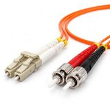 1aTTack.de 1x 10m OM2 LWL DX DUPLEX patchkabel LC/UPC - ST/UPC MM MULTIMODE - 50/125 µm LSZH oranje