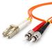 1aTTack.de 1x 10m OM2 LWL DX DUPLEX patchkabel LC/UPC - ST/UPC MM MULTIMODE - 50/125 µm LSZH oranje
