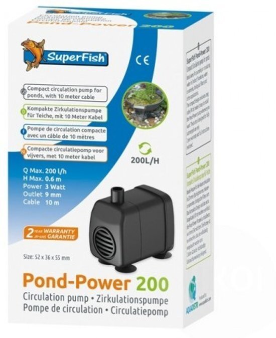 SuperFish pondpower 200 l/u