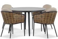 Lifestyle Garden Furniture Lifestyle Lifestyle Nice/Vienna 120 cm dining tuinset 5-delig