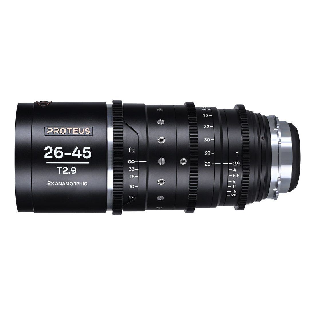 Laowa Proteus 26-45mm Zoom 2X Anamorphic T2.9 Silver - PL/EF-mount lens