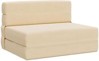 vidaXL Vouwbare Sofa Bed Crèmekleurig Stof