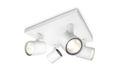 Philips Spot encastré - 4 lampes - Blanc