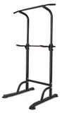Station de musculation réglable - Station de dips avec barre de traction - Poignées en forme de A - Hauteur 168,91–210,06 cm - Charge maximale 149 kg - Multifonctionnel - Noir