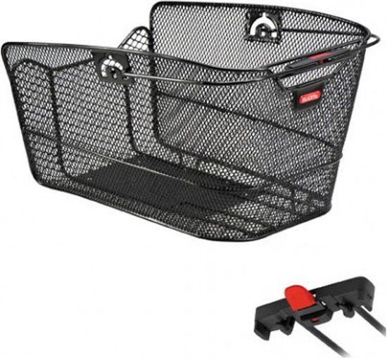 Klickfix Mand Citymax met Racktime Zwart 24 l - Achter - 41 x 24.5 x 30 cm