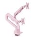 Arozzi Alzare Neo Duo Dubbele Monitor Arm - Roze