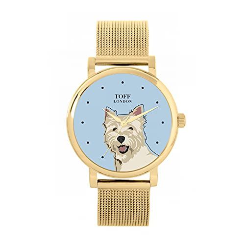 Toff London West Highland Terrier Hoofd Hondenhorloge - 5059656813828