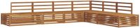 vidaXL - 7-delige Buitenbank Set Massief Acacia Hout Naturel