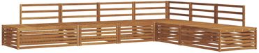 vidaXL - 7-delige Buitenbank Set Massief Acacia Hout Naturel