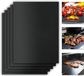 Grillmat, set van 5 antiaanbaklagen, extra dikke, herbruikbare, hoogwaardige grillmat voor gasgrill en houtskool, perfecte bakmat