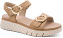 Tamaris Comfort Essentials Dames Sandalen - CAMEL SUEDE