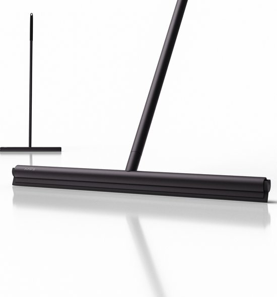 Eavy Vloerwisser RVS - 135 cm - Vloertrekker met Steel - Zwart - 40 cm