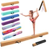 Poutre d'équilibre Gymnastiekbalk Pliable - 300 cm - Pour la maison - Avec pied en caoutchouc antidérapant
