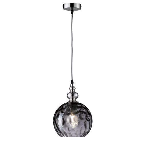 Fischer & Honsel plafondlamp Uller rond zwart E27