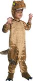 Rubies T-REX Preschool kostuum voor 18-24 maanden baby jumpsuit met staart en hoofddeksel officieel universeel voor Kerstmis, carnaval, Halloween