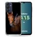 Cokitec Samsung Galaxy A15 4G / 5G hoes dierenpaard bruin