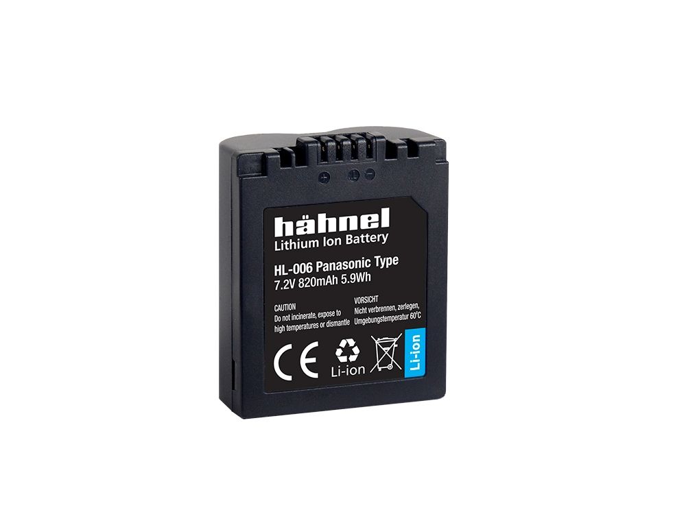 Hahnel Hähnel HL-006 Camera Battery - 820mAh - Li-Ion - Panasonic Compatible