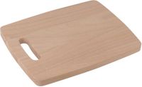 Fackelmann eetplank, keukenplank van gestoomd beukenhout, ontbijtplank met sapgoot (kleur: bruin), aantal: 1 stuk, overig