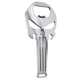 RVS Flesopener - 'Skull' (Zilver)