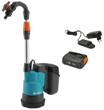 GARDENA Accu Waterpomp - Regentonpomp - 2000/2 - 18V P4A set