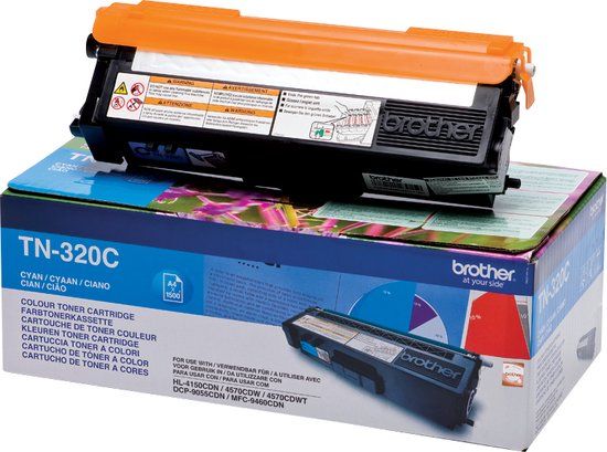 Brother TN-320C toner cartridge cyaan - 1500 prints - origineel