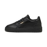 PUMA Shuffle Downtown uniseks sneakers, Zwart/Goud, Maat 44