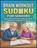 Brain Workout Sudoku for Seniors: Daily Mental Fitness with 250 Easy to medium large print Puzzles