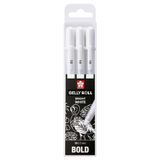 Merkloos Sakura Gelly Roll 3 gelpennen 0,5 mm - wit
