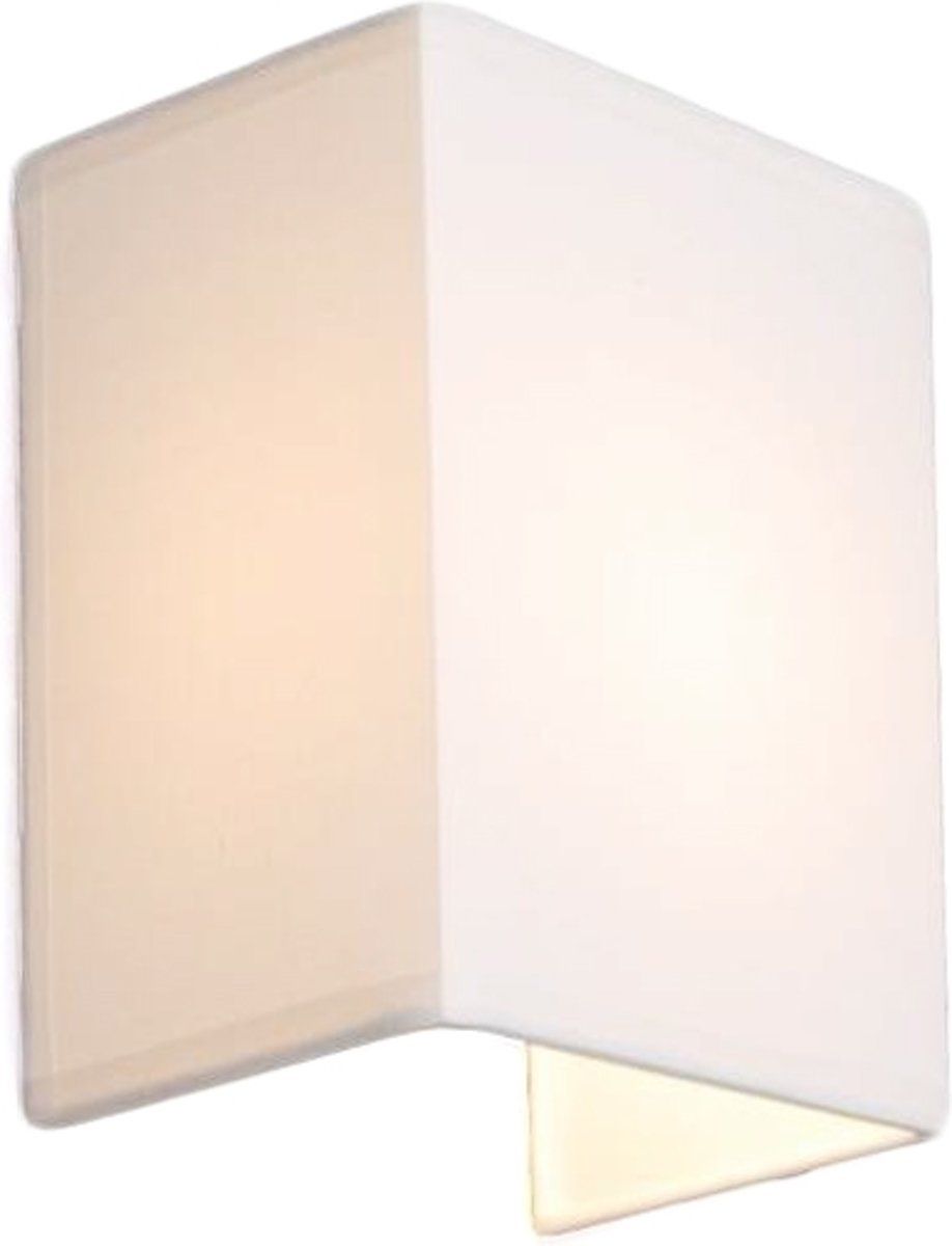 QAZQA Vete Wandlamp met lampenkap 1 Lichts 15 cm crÃme | 8718881005343