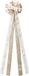 Home Styling Decoration Arc décoratif Crème/Argent 130x33 cm Motif Brocart Joyeux Noël