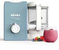 Béaba Beaba, Babycook Express, 4-in-1 mixer, express koken 15 minuten, op maat gemaakt mengen, zacht en gezond stomen, ontdooien, homogene textuur, capaciteit 1.250 ml, Oostblauw