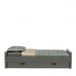 Drawer WOOOD Morris Bed - Eenpersoons - Grenen - Leem - 214x95 cm