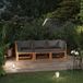 Maison Exclusive Ensemble de jardin 3 places, coussins inclus, en acacia massif