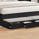 vidaXL - Bedlades - Zwart - Eiken - 140 x 36,5 x 16,5 cm - Bewerkt hout