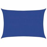 vidaXL Zonnezeil 160 g/m² rechthoekig 3x4 m HDPE blauw