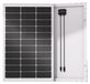 OEM 100W zonnemodule, monokristallijn, 12V, aluminium frame