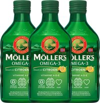 MÖLLER'S Möller’s Omega-3 Levertraan Citroen - 3 x 250ml - Omega-3 visolie