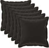 vidaXL - Taie d'oreiller - 6 pièces - Noir - 70 x 70 cm - Polyester