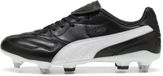Puma King Liga Voetbalschoenen Mannen Zwart/Zilver/Wit Leer Maat 45