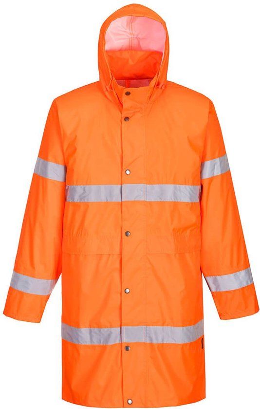Portwest Hi-Vis Regenjas 100cm H442 - Oranje - M