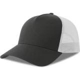 Atlantis Headwear Rapper Cotton-S Cap AT535 - DARK GREY/WHITE - One size