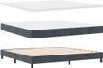 vidaXL Boxspringbed met matras, donkergrijs, 200 x 200 cm, fluweel