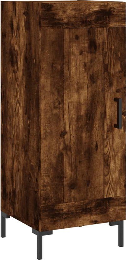 vidaXL Dressoir 34,5x34x90 cm Gerookt Eiken