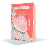 Hallmark Omkeerbare Pailletten Vrouw Verjaardagskaart 'Liefde' - Medium