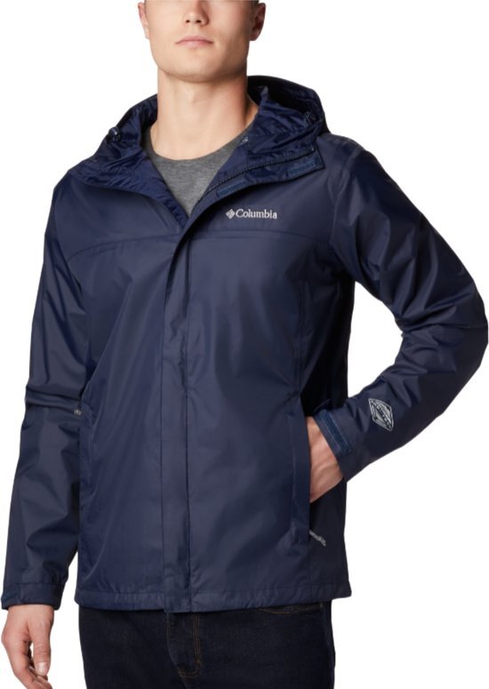 Columbia Watertight II Rain Jacket 1533898464, Mannen, Marineblauw, Jasje, maat: S